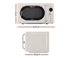 Devanti 20L Microwave Oven 700W Cream