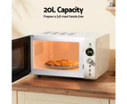 Devanti 20L Microwave Oven 700W Cream