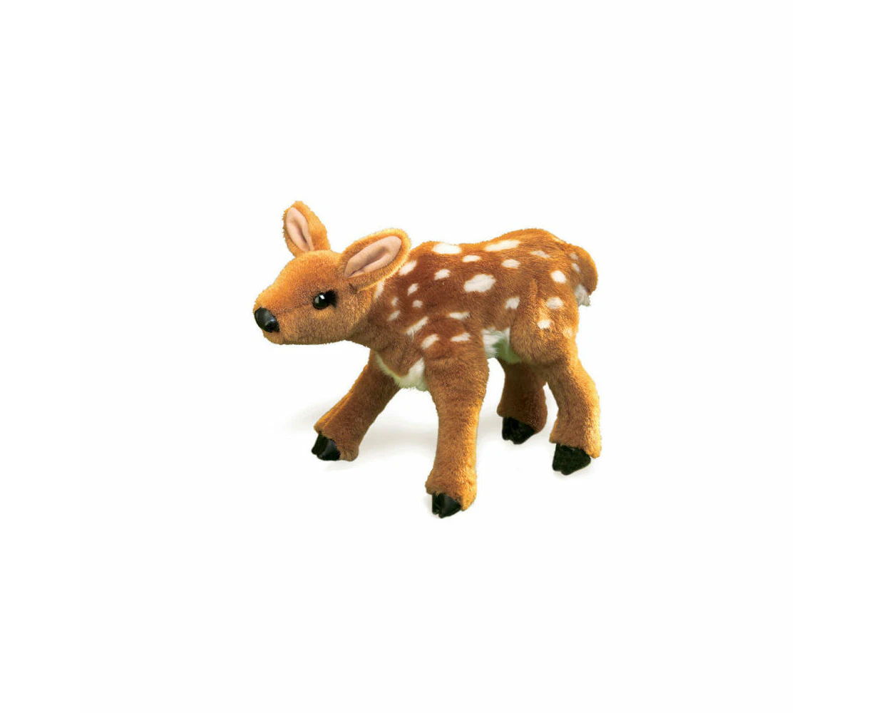 Folkmanis Fawn Hand Puppet 33x23cm Kids/Children Educational Toy Brown 3y+