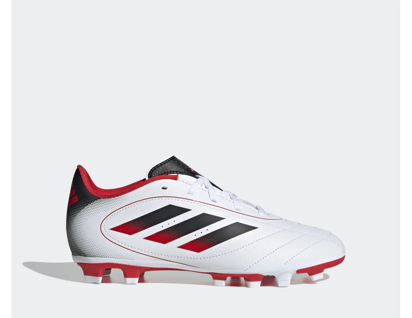 Adidas Kids'/Youth Goletto IX Firm Multi-Ground Football Boots - Cloud White/Core Black/Lucid Red