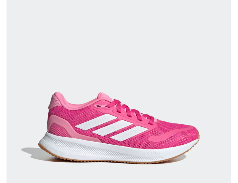 Adidas Youth Runfalcon 5.0 Running Shoes - Pulse Magenta/Cloud White/Bliss Pink