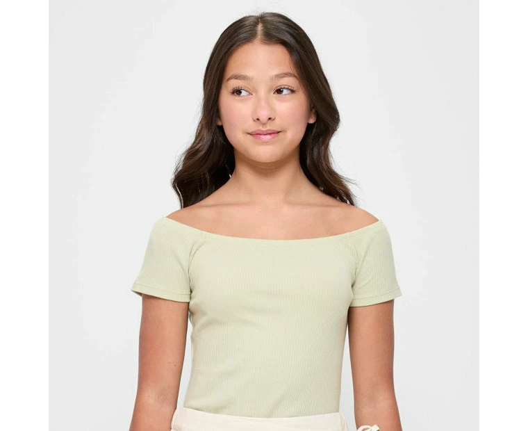 Target Australian Cotton Off Shoulder Rib Top