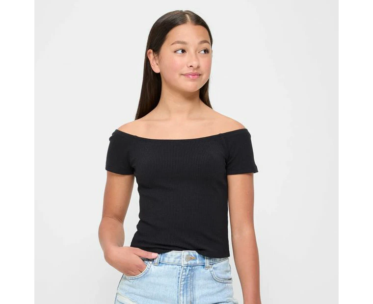 Target Australian Cotton Off Shoulder Rib Top