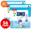 2 x 28pk OMO Sensitive 3-in-1 Capsules