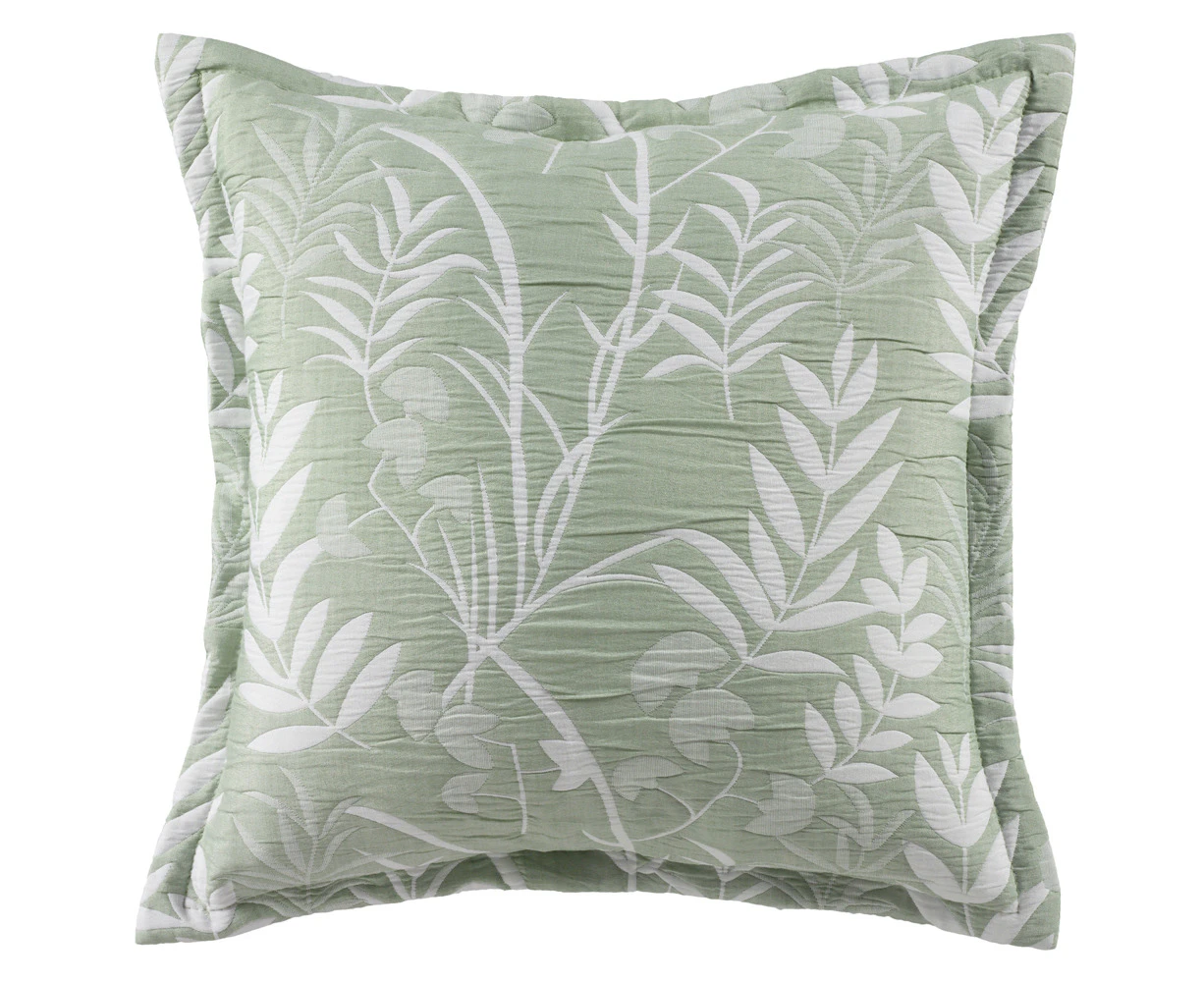 Bianca Eden 43x43cm Polyester/Cotton Cushion Square Home Sofa Pillow Decor Sage