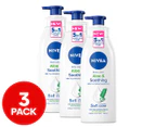 3 x Nivea Aloe & Soothing Body Lotion 400mL