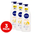 3 x Nivea Firming Q10 Body Lotion 400mL