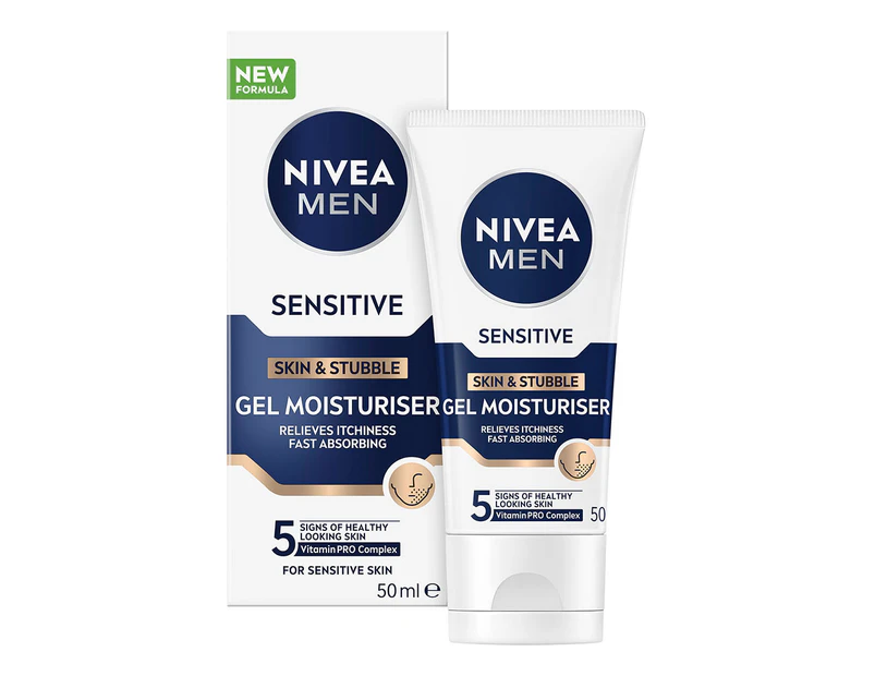 Nivea Men Sensitive Skin & Stubble Gel Moisturiser 50mL