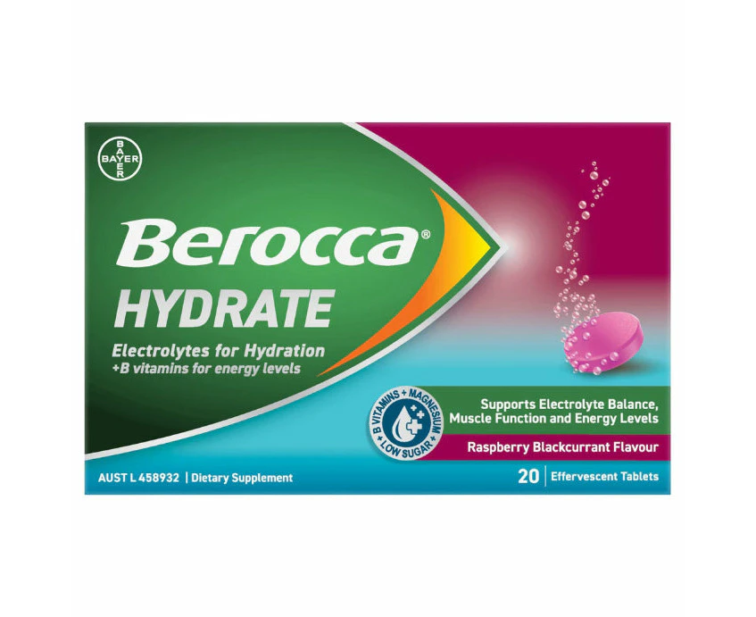 Berocca Hydrate Blackcurrant 20's