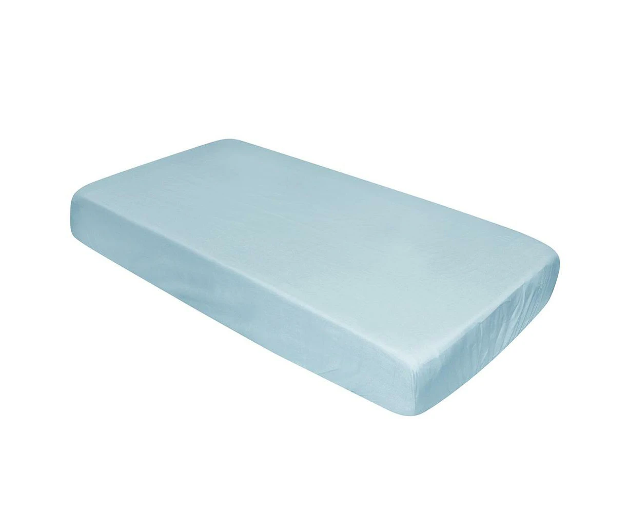 Spacesaver Fitted Cot Sheet (Dusty Blue)