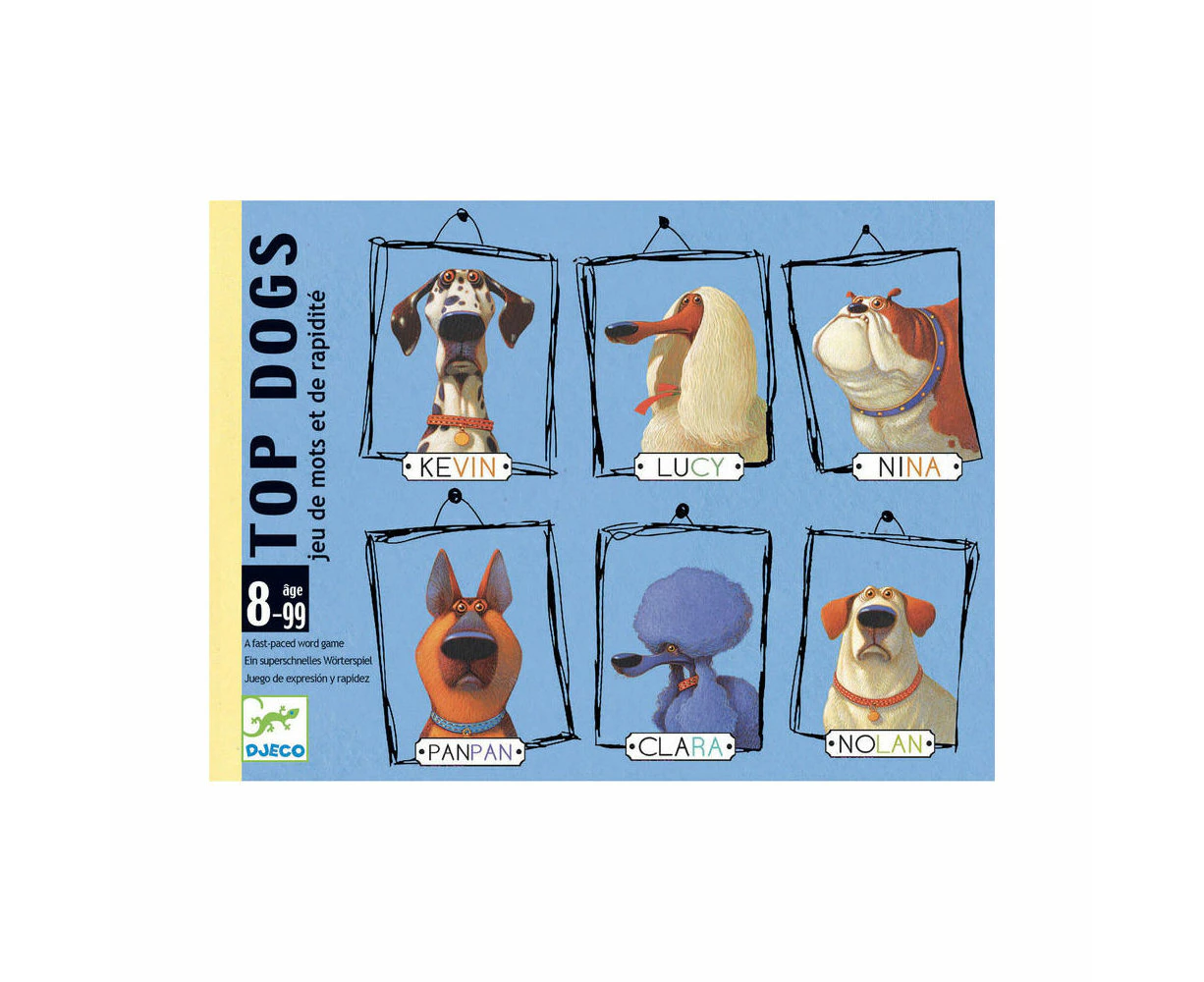 Djeco Top Dogs Observation & Speed Fun Card Game Kids/Children/Family 8y+