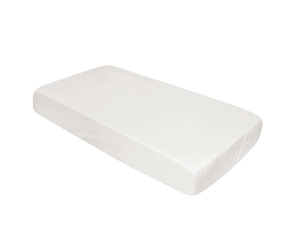 Spacesaver Fitted Cot Sheet (White)