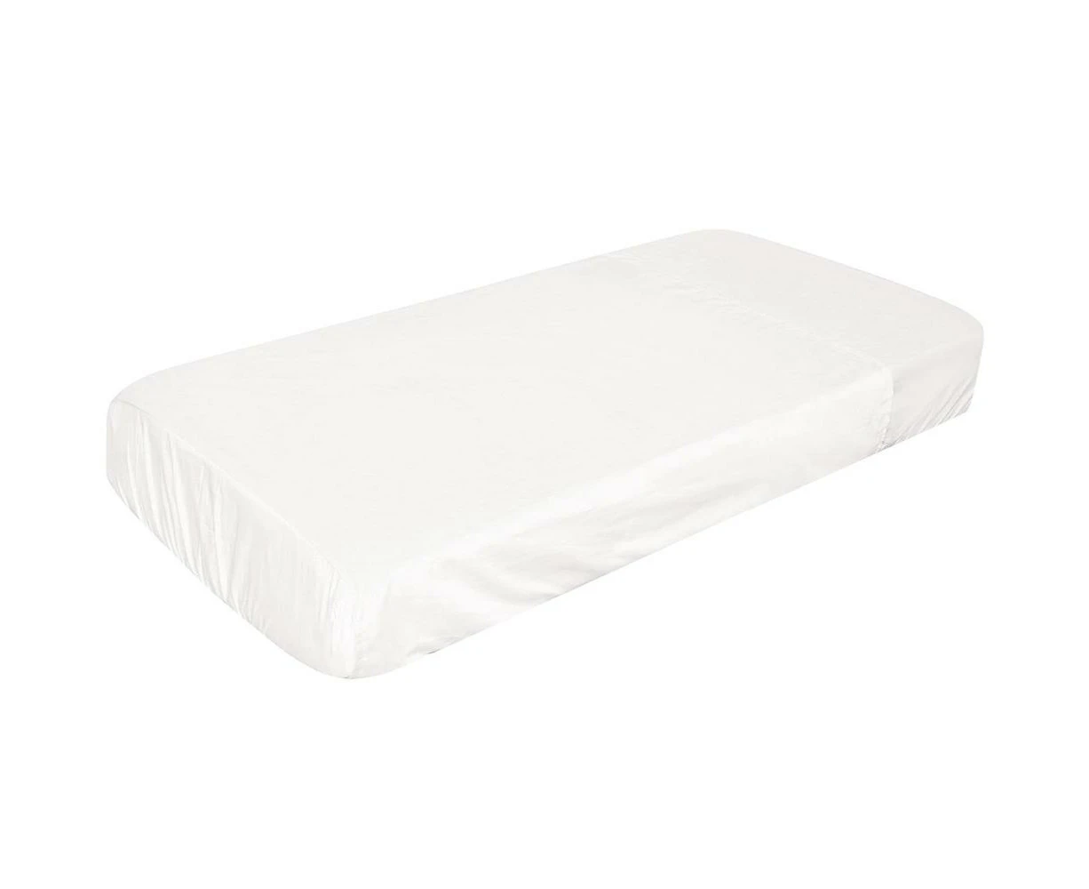 Polycotton Cot Combo (White) - 100 x 63 x 10cm