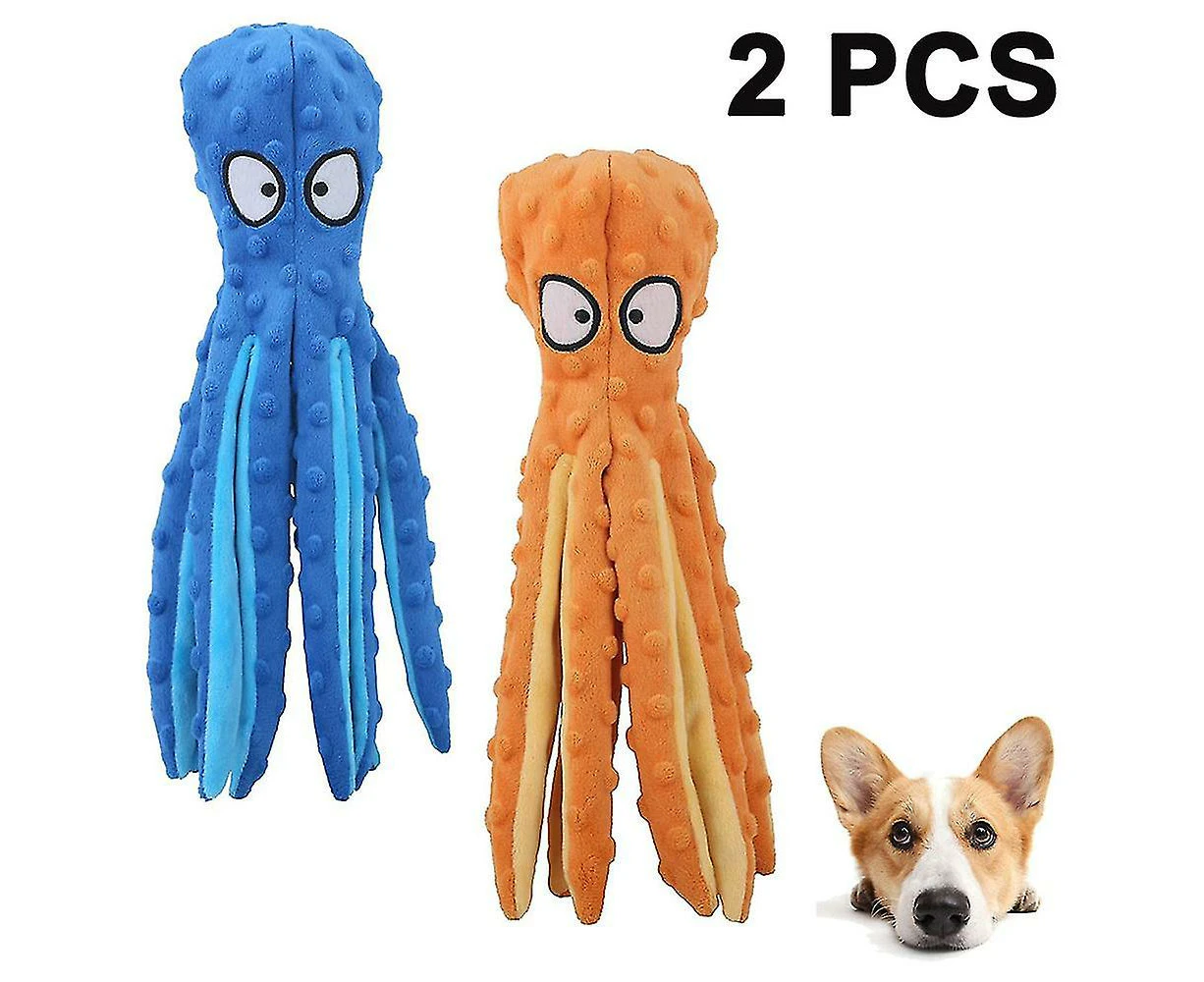 Dog Squeaky Toys Octopus - Plush Dog Toys for Puppy Teething, Durable Interactive Chew Toys for Small Medium Dogs Training and Reduce Boredom,