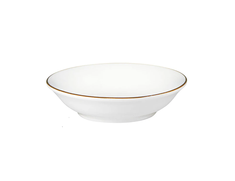 Set of 12 Maxwell & Williams 9.5cm White Gold Round Sauce Dishes - White/Gold