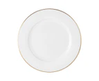 Set of 4 Maxwell & Williams 19cm White Gold Rim Side Plates - White/Gold