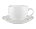 4 x Maxwell & Williams 260mL White Gold Cup & Saucer Sets