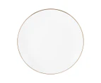 Set of 4 Maxwell & Williams 27.5cm White Gold Coupe Dinner Plates - White/Gold