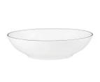 Set of 4 Maxwell & Williams 18.5cm White Platinum Coupe Shallow Bowls - White/Platinum