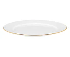 Set of 4 Maxwell & Williams 23cm White Gold Rim Entrée Plates - White/Gold