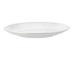 Set of 4 Maxwell & Williams 27.5cm White Gold Coupe Dinner Plates - White/Gold