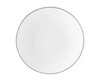 Set of 4 Maxwell & Williams 18.5cm White Platinum Coupe Shallow Bowls - White/Platinum