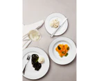 Maxwell & Williams 12-Piece White Platinum Rim Dinner Set - White/Platinum