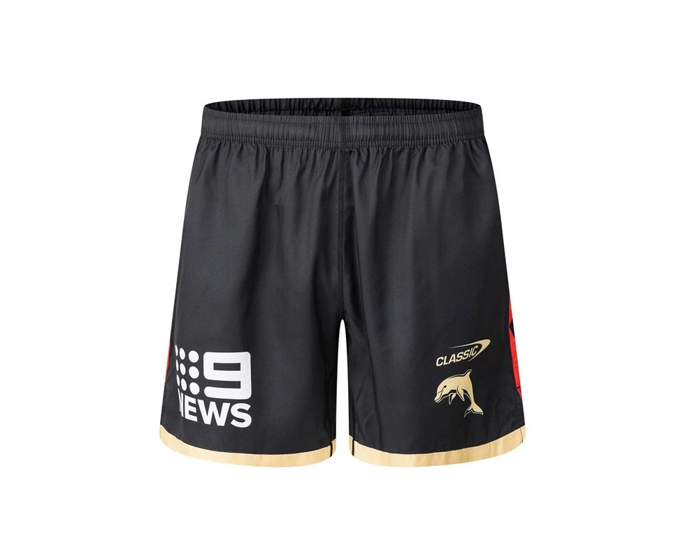 The Dolphins NRL 2025 Classic Performance Gym Shorts Sizes S-7XL!