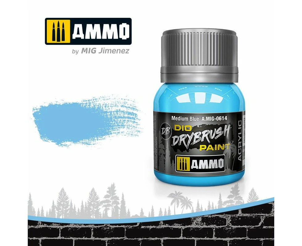 Ammo By Mig Drybrush Medium Blue