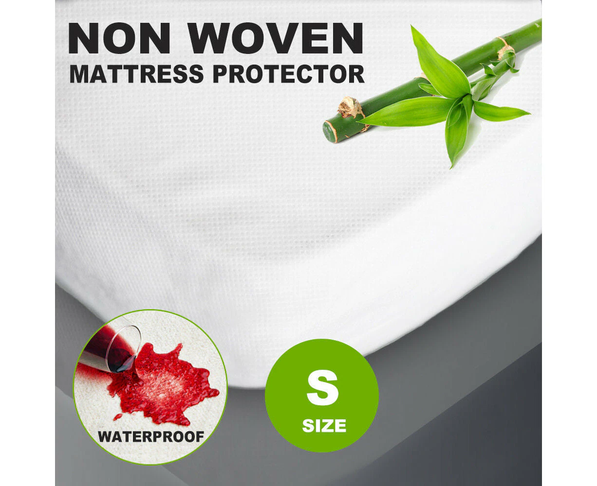 All Size Fully Fitted Non Woven Waterproof Mattress Protector Pillow Protector