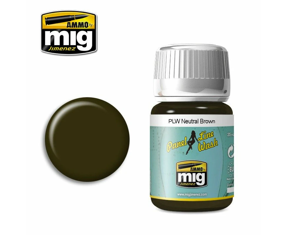 Ammo By Mig Panel Line Wash Neutral Brown 35ml