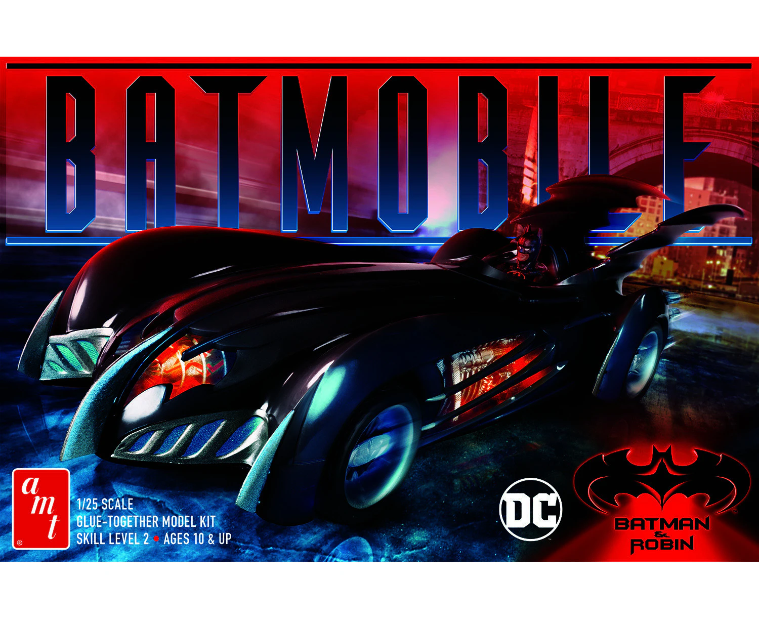 AMT 1/25 Batman & Robin Movie Batmobile Plastic Model Kit