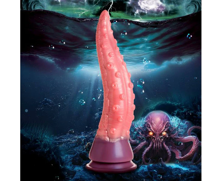 Seaside Pleasures Octoprobe Tentacle Silicone Dildo Model T2021 Unisex Full Body Stimulation Pink