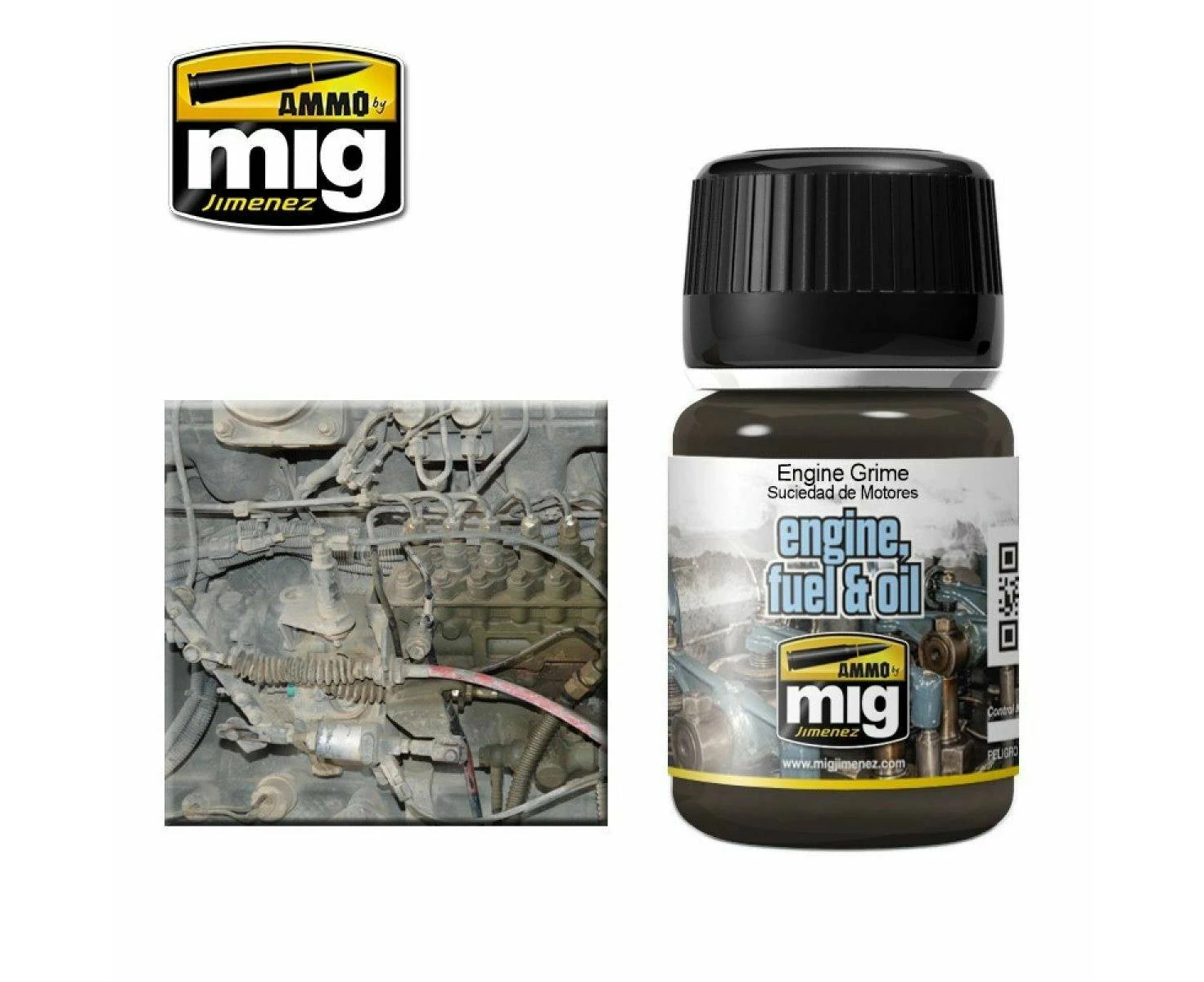 Ammo by MIG Enamel Effects Engine Grime 35ml