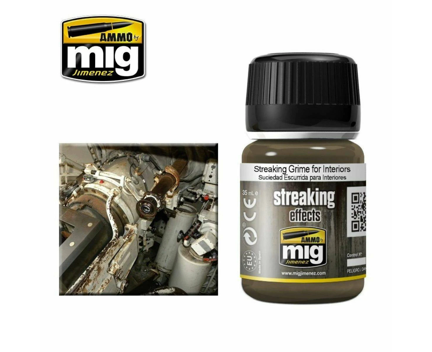 Ammo by MIG Enamel Streaking Effects Streaking Grime for Interiors 35ml