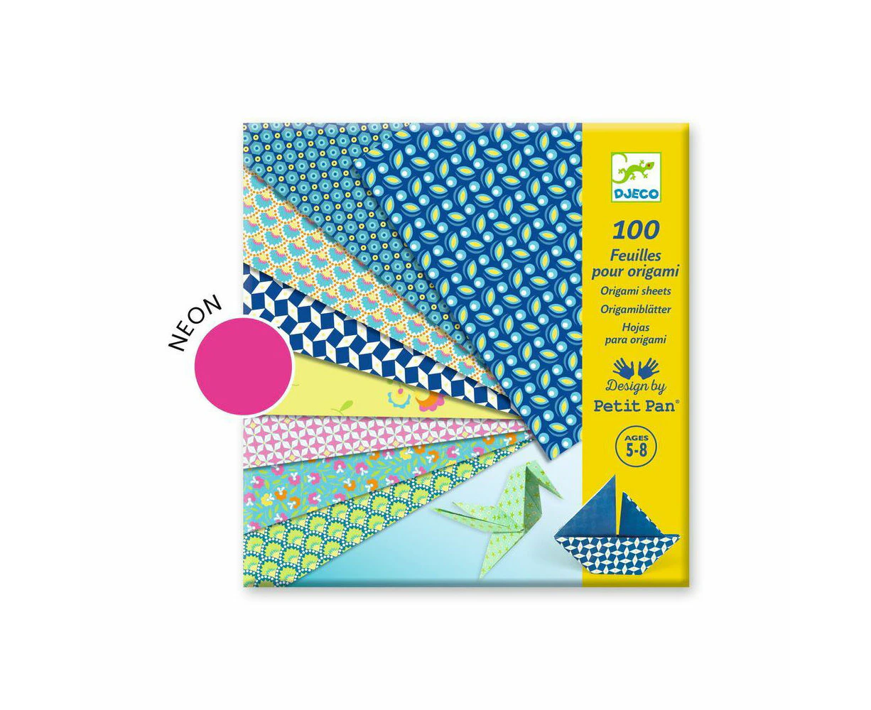 100pc Djeco Natsu By Petit Pan Origami Sheets Art/Craft Set Kids/Children 5y+