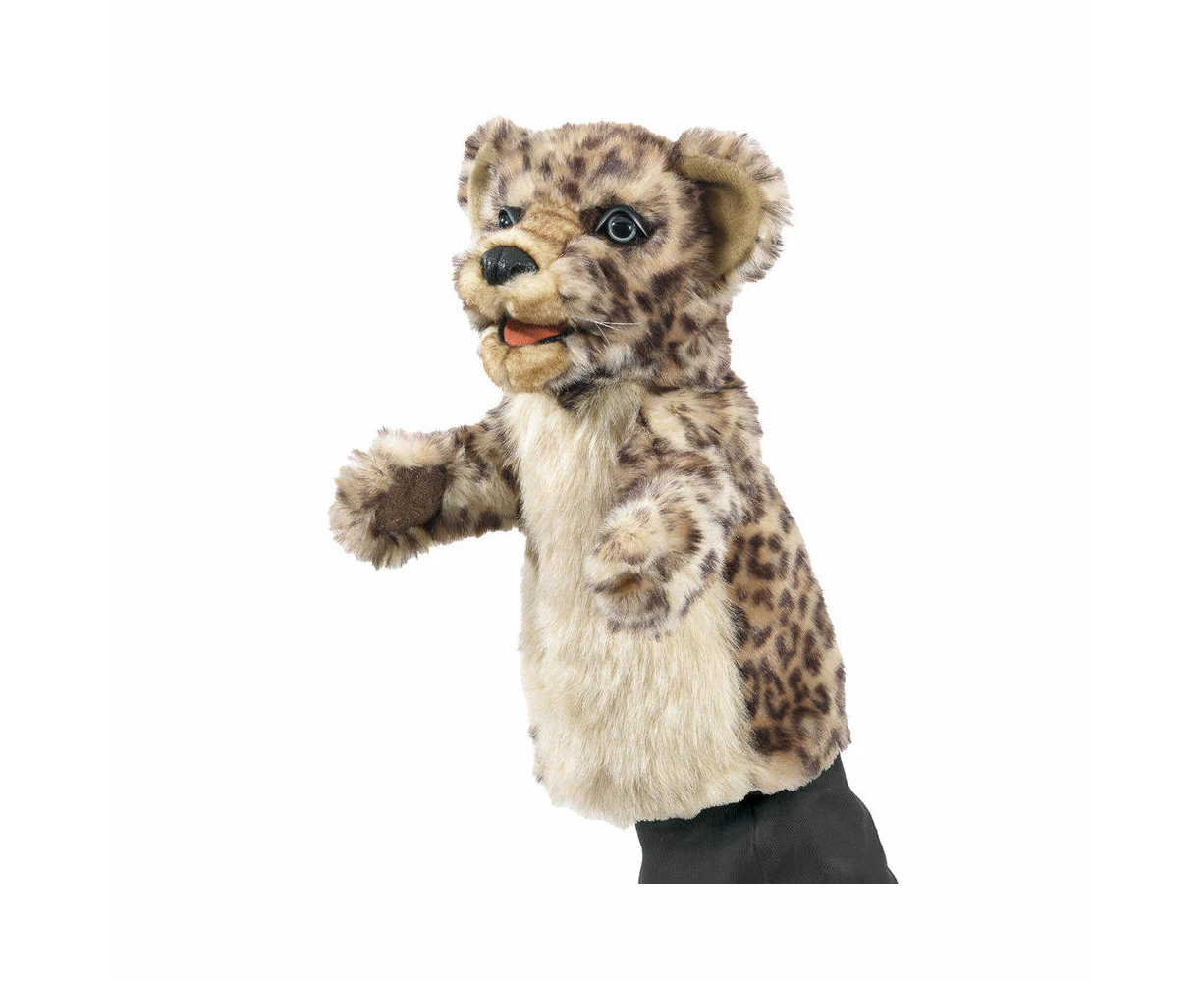 Folkmanis Leopard Cub Stage Hand Puppet 36cm Kids/Children Toy Brown 0m+