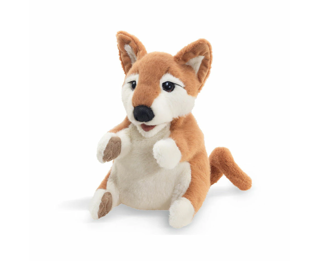 Folkmanis Shiba Inu Puppy Hand Puppet Kids/Children Animal Plush Toy Brown 3+