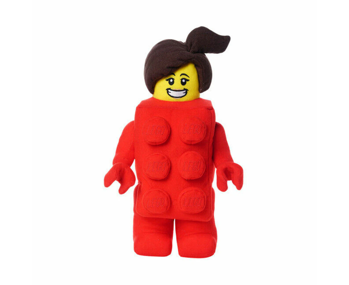 Manhattan LEGO Brick Suit Girl Kids/Children Soft Plush Toy 10x20cm Red 0m+