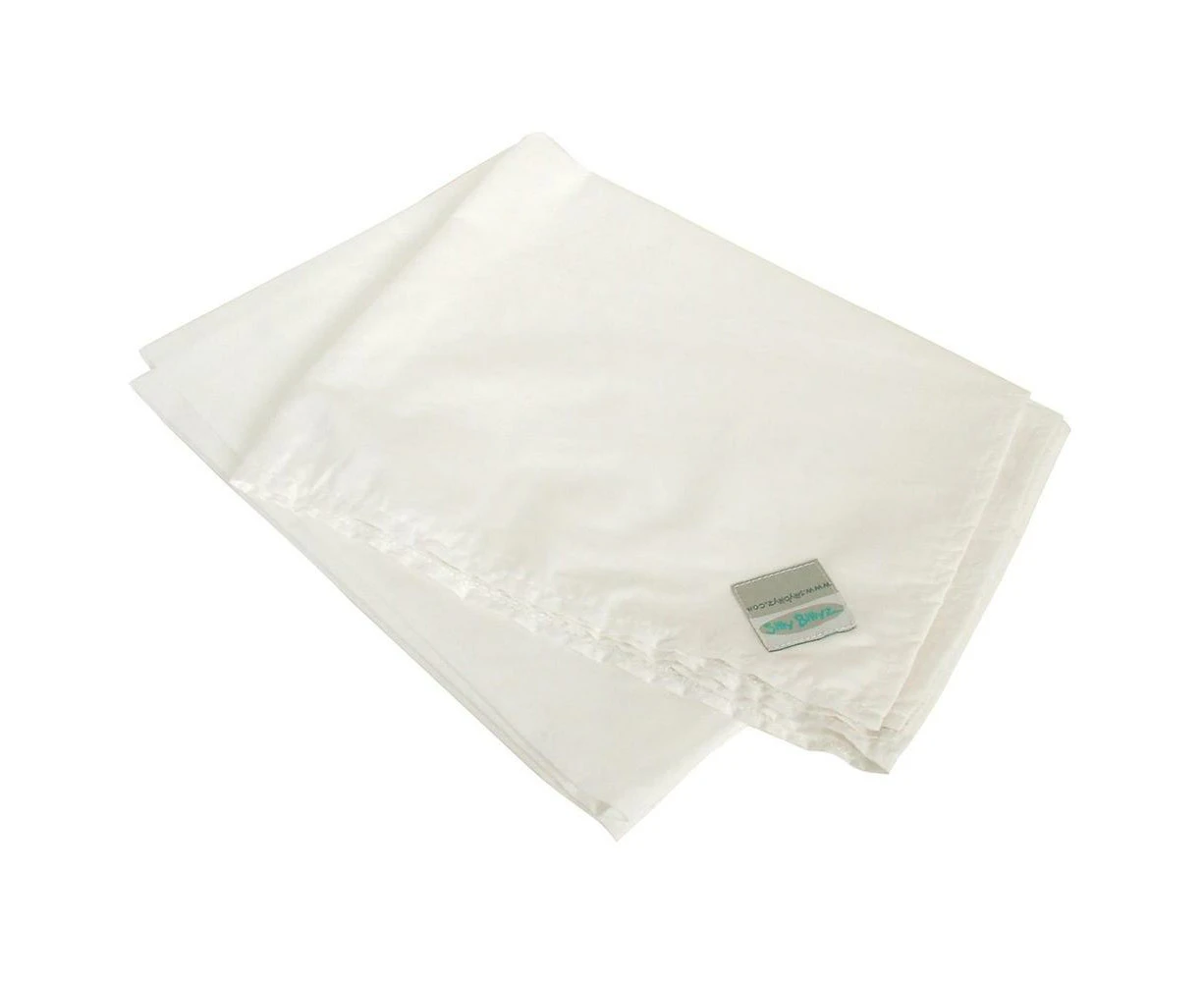 Polycotton Flat Cot Sheet (White)