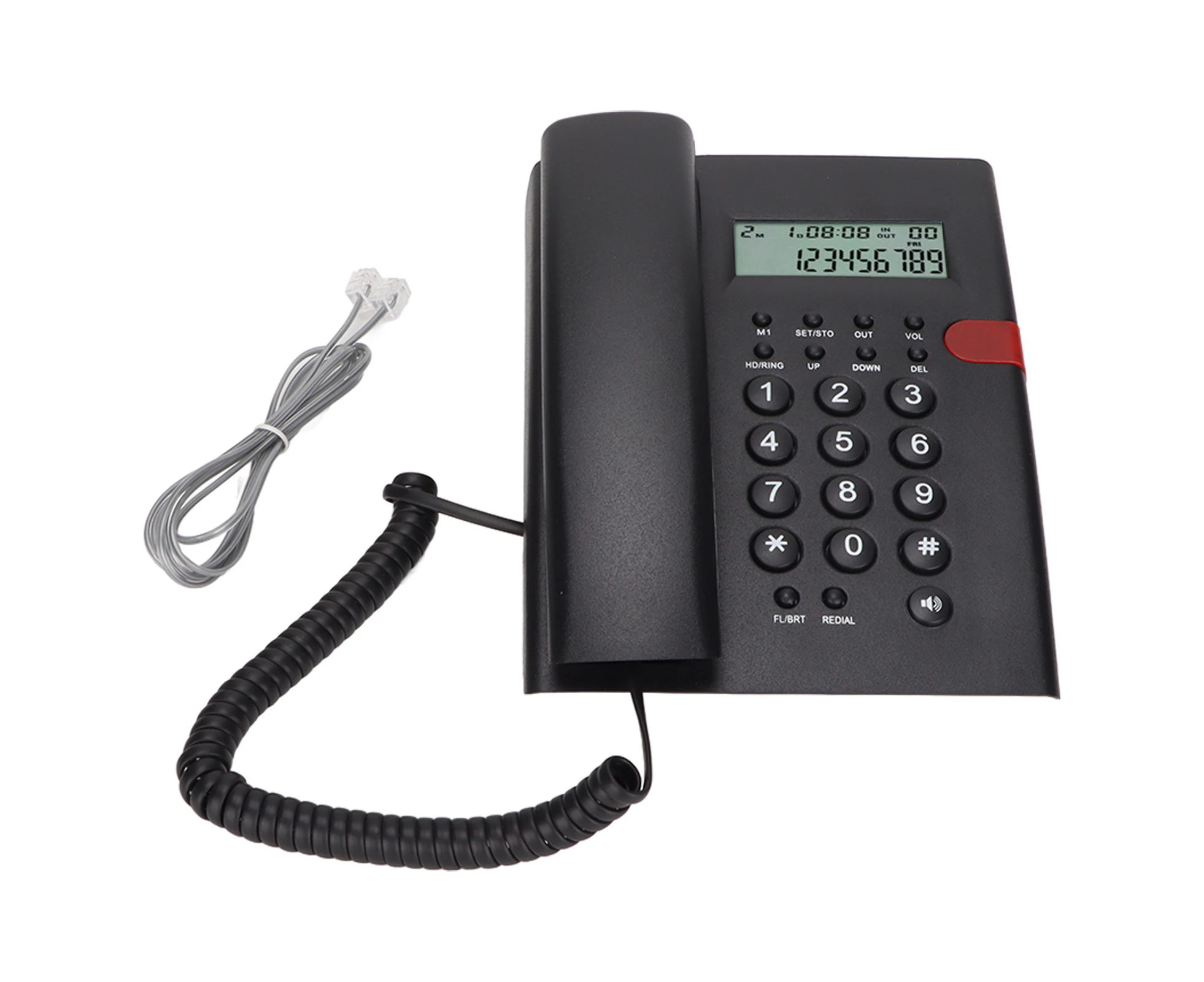 K010A-1 Corded Phone Caller Id Function Hands Free Calling Desktop Landline Phone For Home Office Hotel