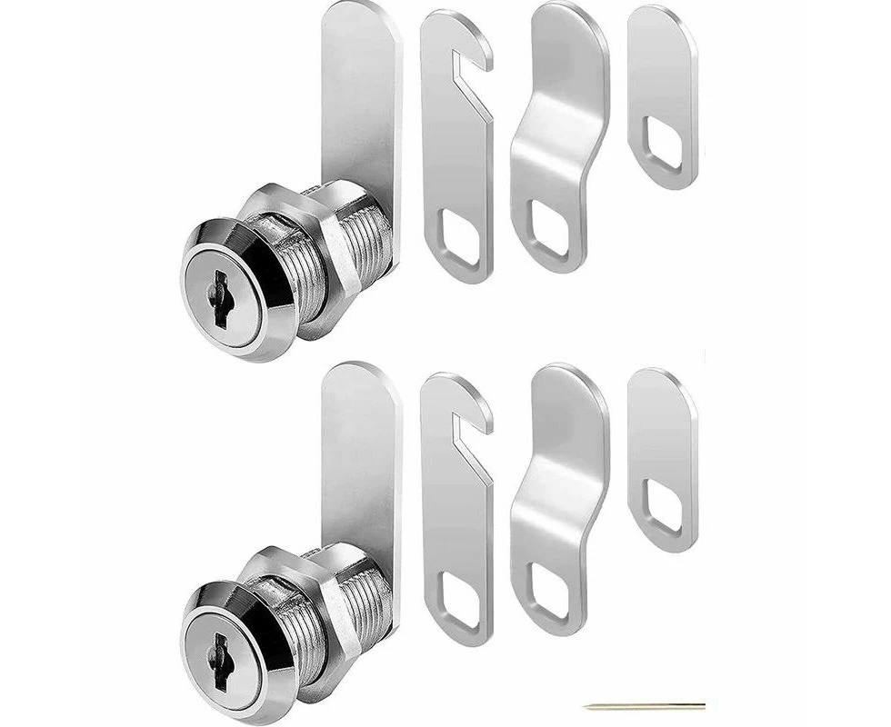 Mailbox Locks Barrel Mailbox Metal Cabinet Locks With 4 Keys Locks 4 Different Locking Plates For Mailbox Drawer Cabinets2 Pcs 16Mm