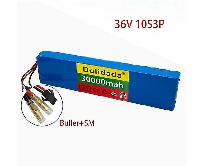 10S3P 36V 30Ah battery electric bicycle battery pack 18650 lithium ion battery 350W 500W suitable for high power electric scooter motorcycle scooter B