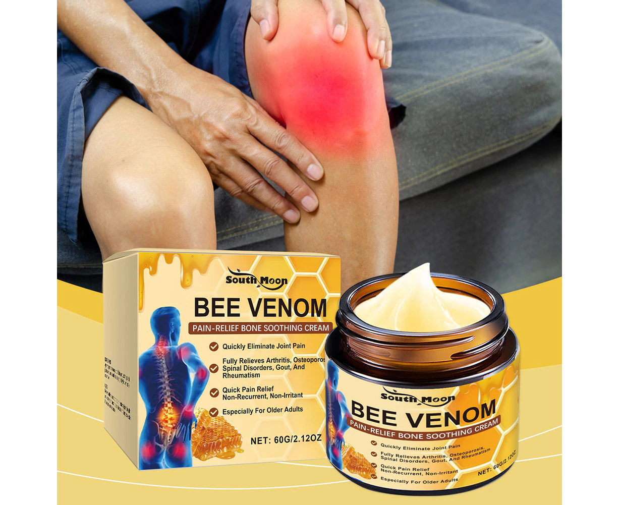 Bee-Venom Instants Ultra Strength Pain Relief Therapy Cream Multipurpose Joint Discomfort Relieving Cream For Knee 1pcs wiyun