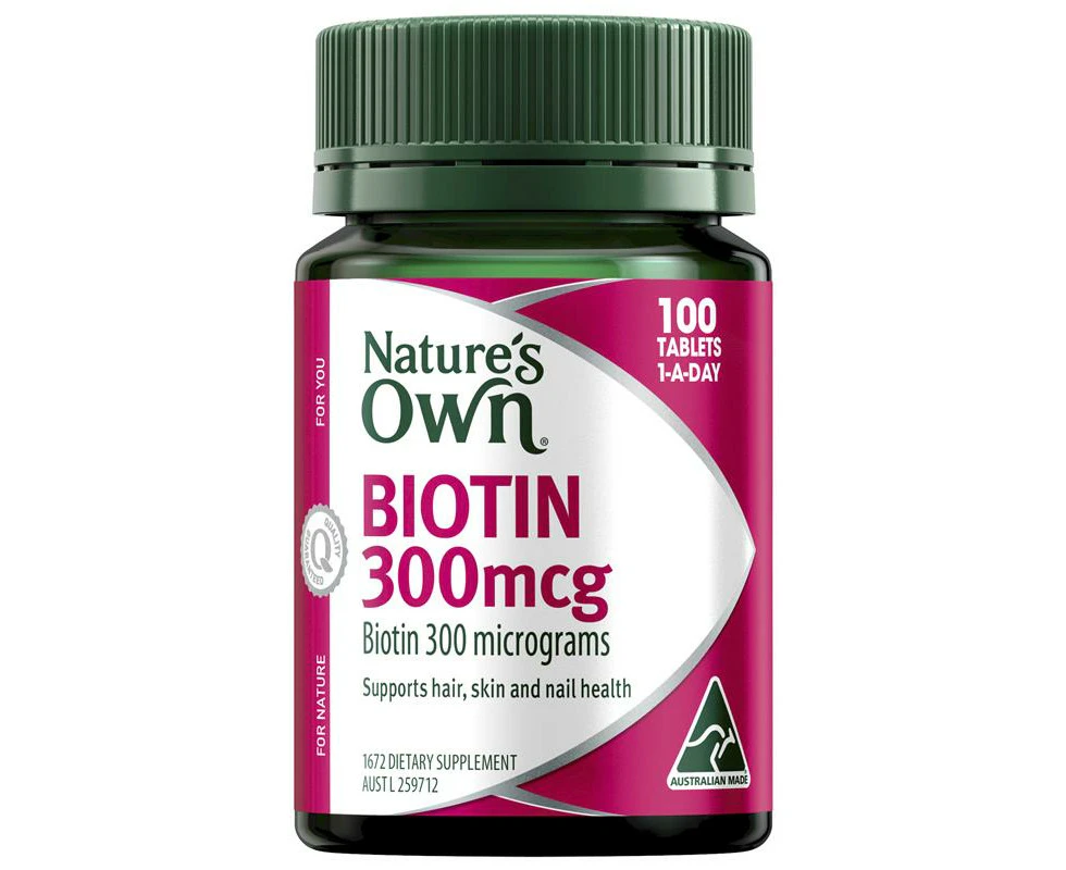 Nature's Own Biotin Tabs 100