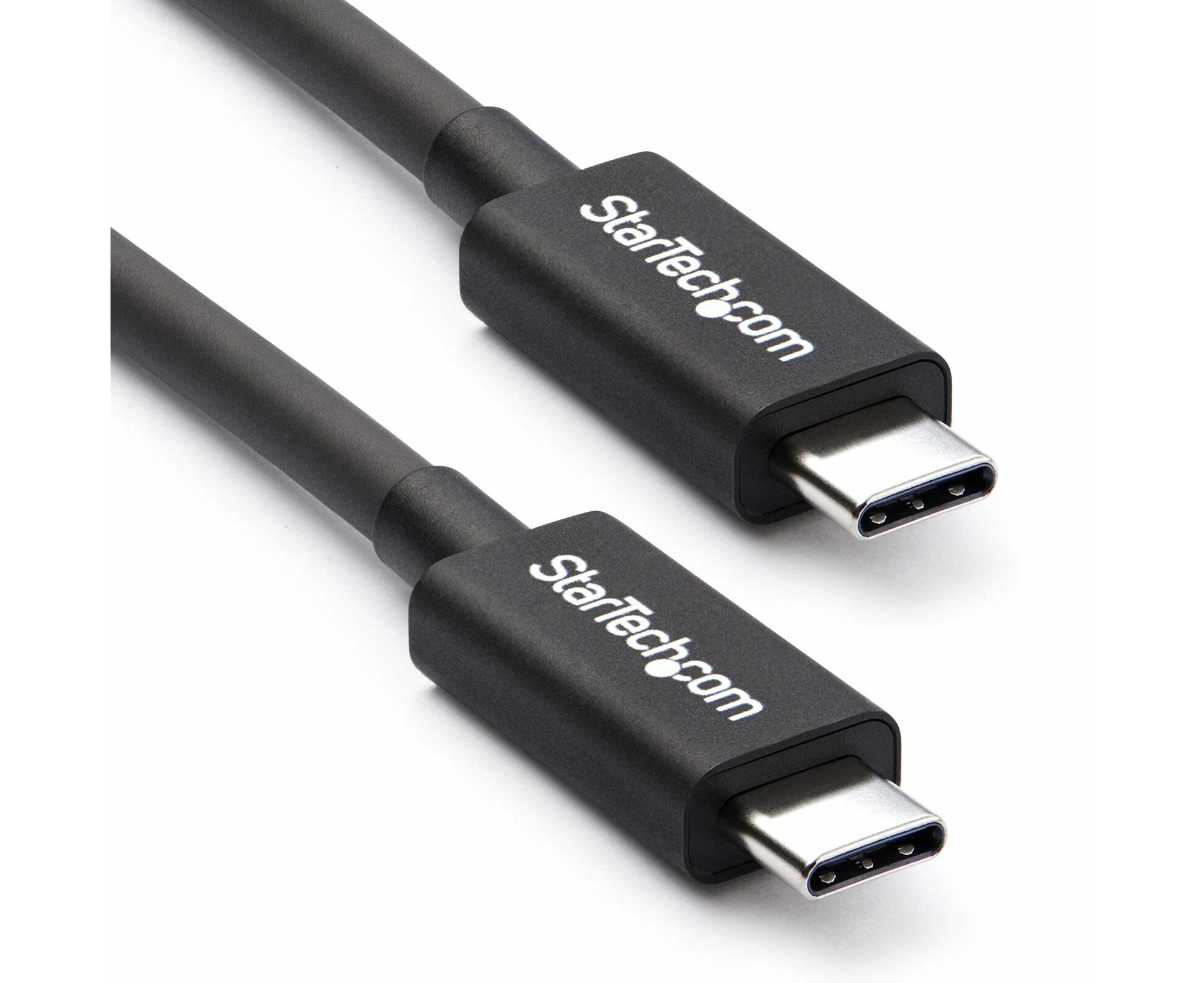 Star Tech 2m Thunderbolt 3 20Gbps USB-C Cable For 4K/60Hz PC/Laptop/Monitor BLK