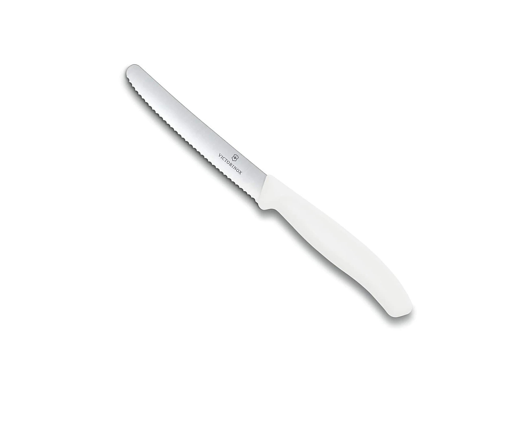 Victorinox Tomato & Sausage, Wavy Edge Knife 11cm -White