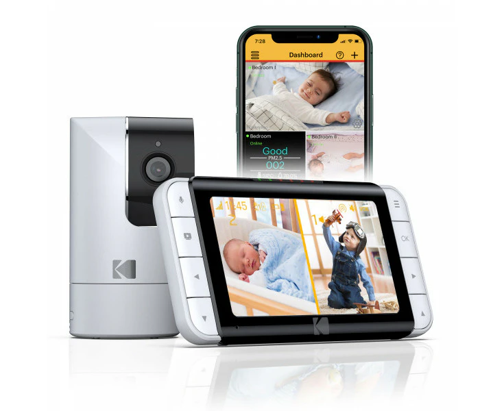 KODAK C525P Cherish 5" WIFI Audio Video Baby Monitor With Remote Access