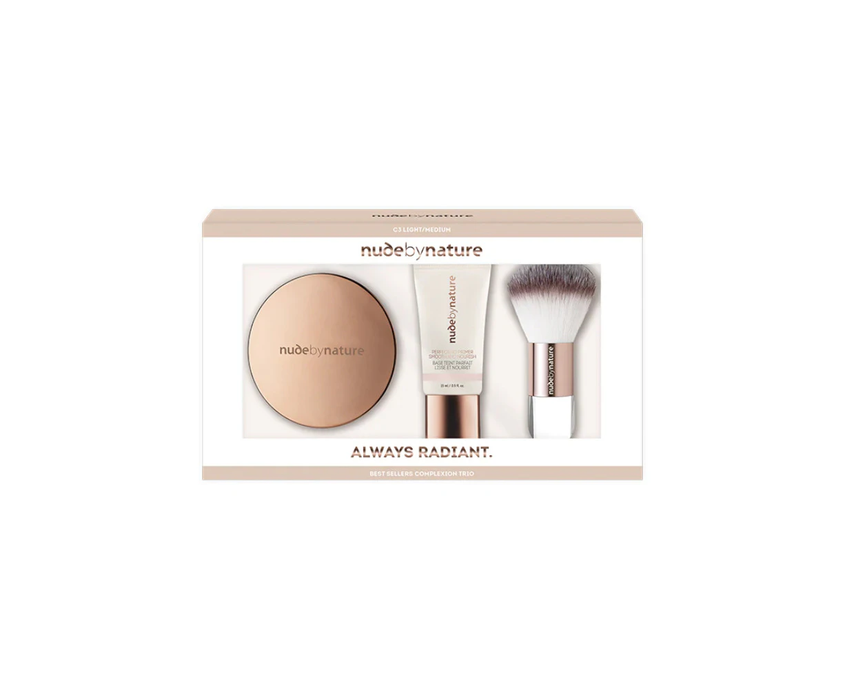 Nude by Nature Always Radiant Complexion Trio - C3 Light/Medium