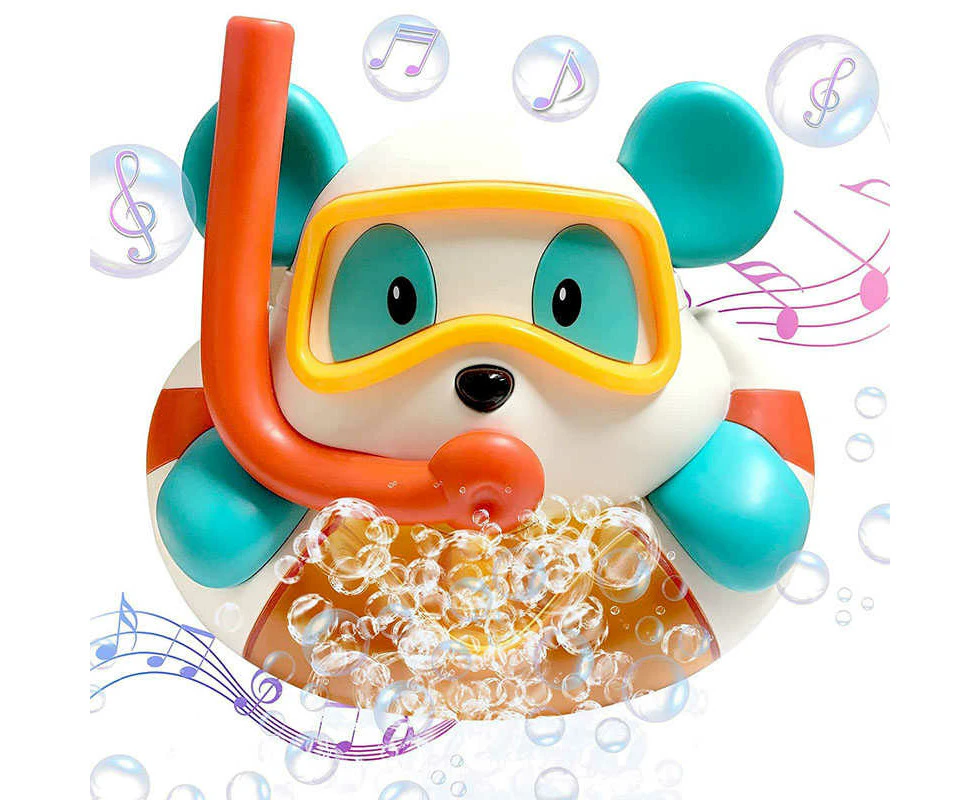 Winmax Baby Bath Toy Diving Bear Automatic Bubble Maker Play 12 Songs for 3+